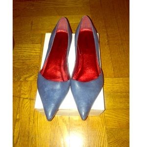 Blue Nine West flats